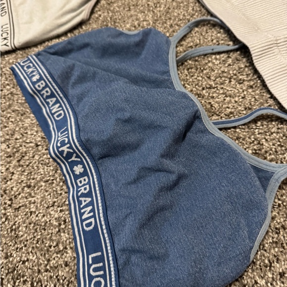 Lucky Brand Blue and White Bra Set - Picture 3 of 5